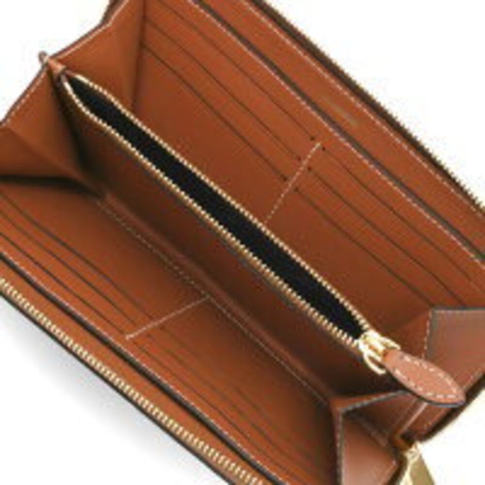 Burberry Briar Brown Check Elmore Wallet Long Beige